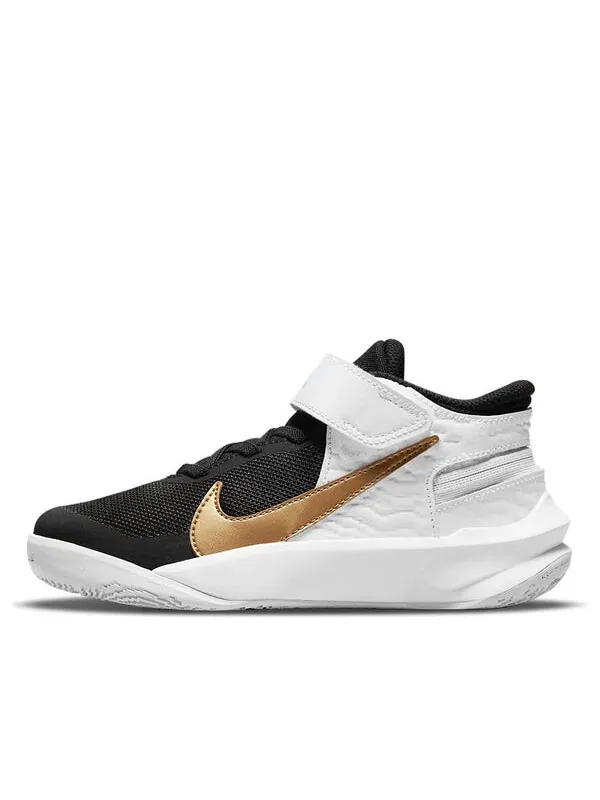 Кроссовки команда hustle d 10 flyease Nike — изображение 1 из 4, черный/белый/золотистый