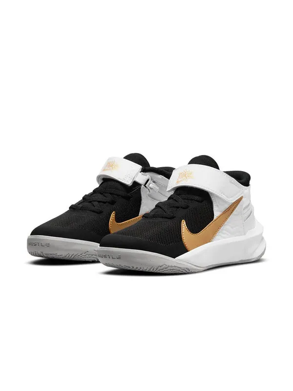 Кроссовки команда hustle d 10 flyease Nike — изображение 3 из 4, черный/белый/золотистый