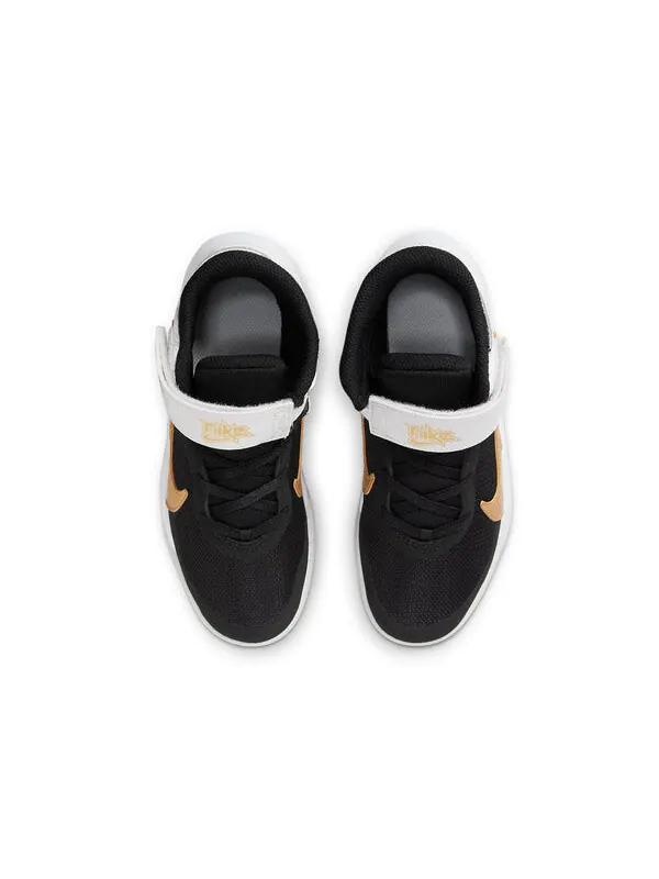 Кроссовки команда hustle d 10 flyease Nike — изображение 4 из 4, черный/белый/золотистый