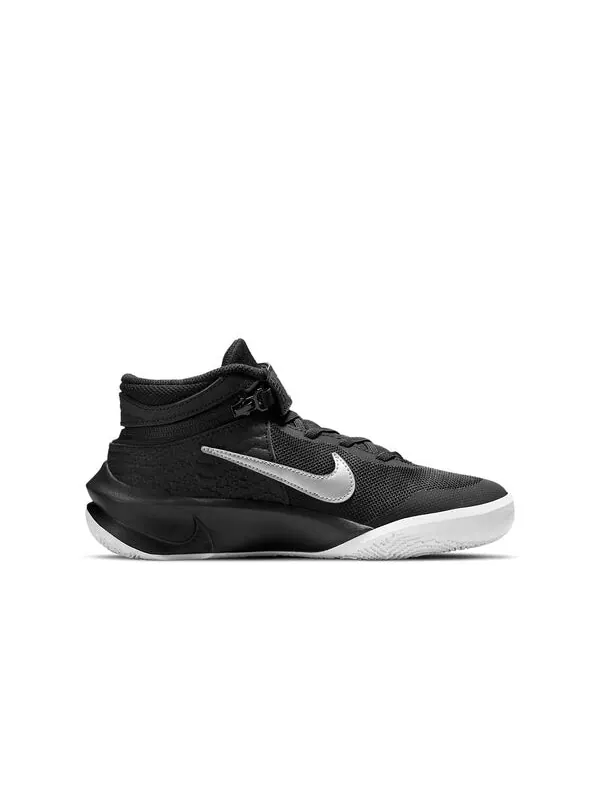 Кроссовки команда hustle d10 flyease Nike — изображение 2 из 4, черный/серебристый