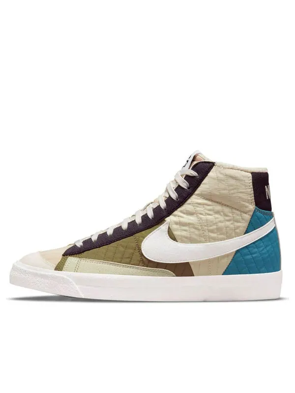 Кроссовки blazer mid '77 premium 'toasty' Nike — изображение 1 из 4, зеленый/синий/коричневый