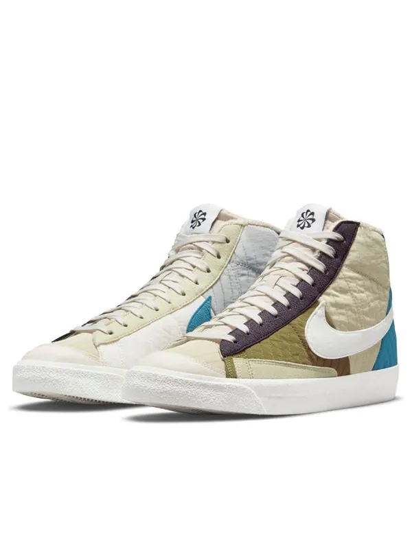 Кроссовки blazer mid '77 premium 'toasty' Nike — изображение 3 из 4, зеленый/синий/коричневый