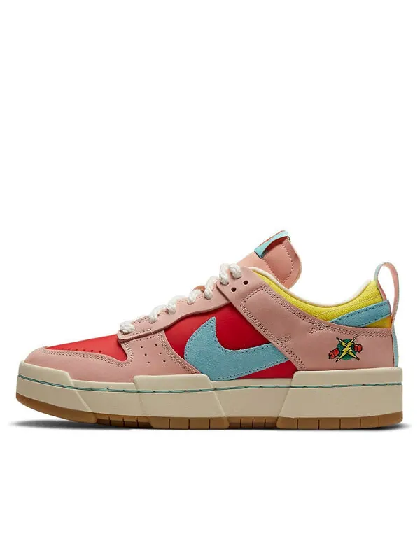 Кроссовки dunk low destroy Nike — изображение 1 из 4, розовый/красный/синий