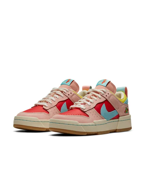 Кроссовки dunk low destroy Nike — изображение 3 из 4, розовый/красный/синий