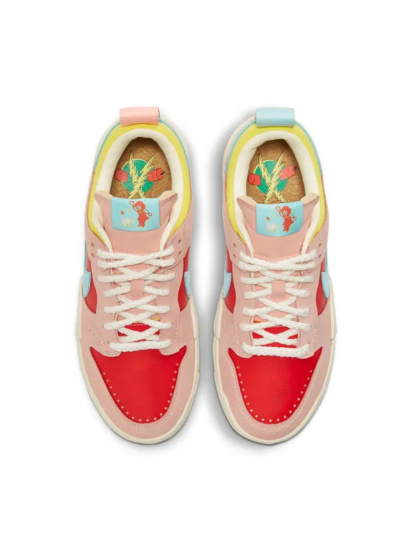 Кроссовки dunk low destroy Nike — изображение 4 из 4, розовый/красный/синий