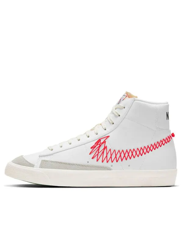 Кроссовки blazer mid '77 vintage 'double zig zag stitched swoosh' Nike — изображение 1 из 4, белый/красный