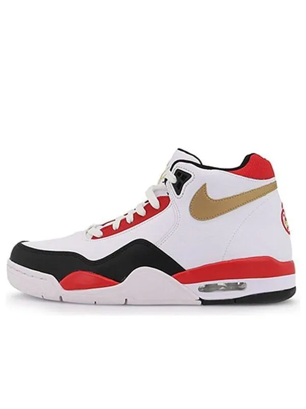 Кроссовки flight legacy shoes золотые красные Nike — изображение 1 из 4, белый/золотистый/красный