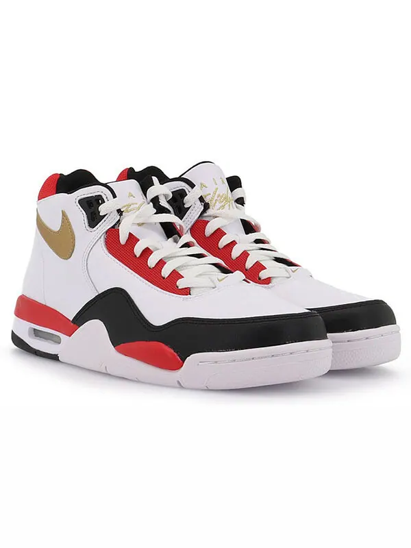 Кроссовки flight legacy shoes золотые красные Nike — изображение 3 из 4, белый/золотистый/красный