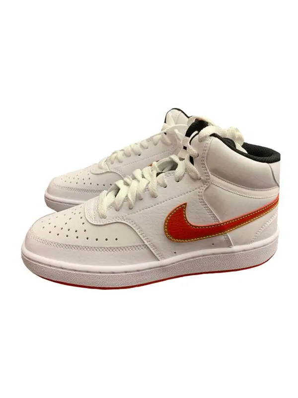 Кроссовки Court Vision Mid красные Nike — изображение 2 из 4, белый/красный