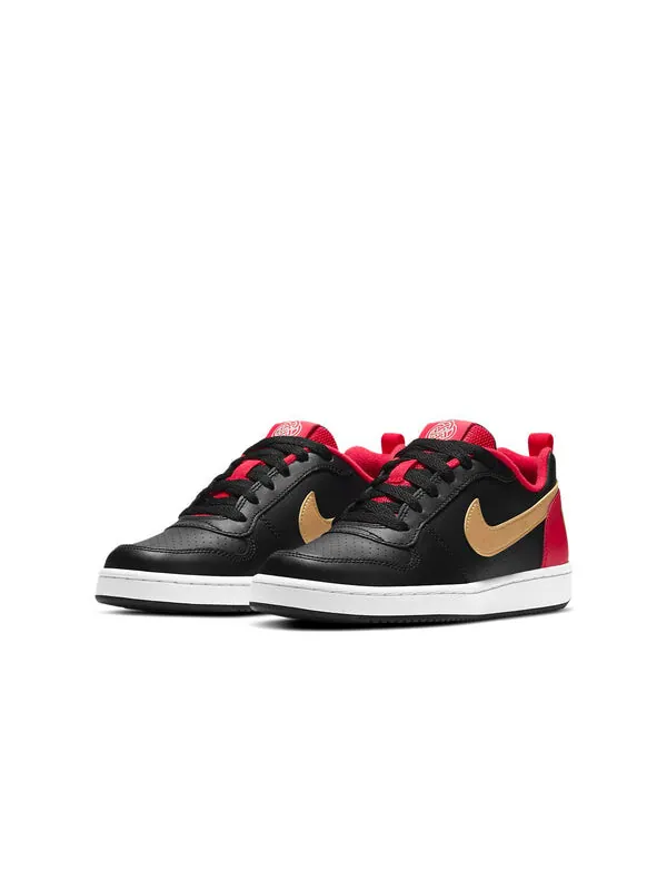 Кроссовки Court Borough Low Nike — изображение 3 из 4, черный//белый/красный