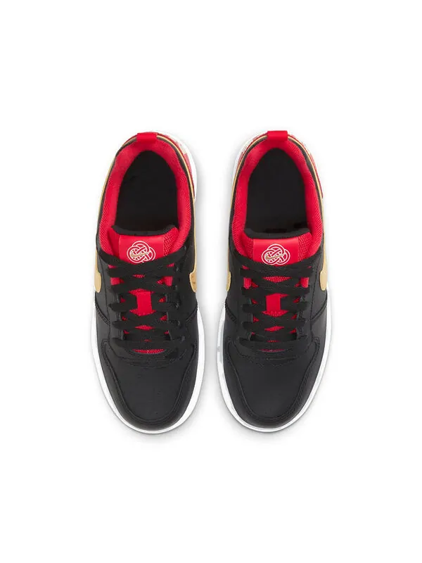 Кроссовки Court Borough Low Nike — изображение 4 из 4, черный//белый/красный