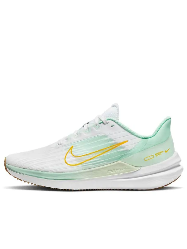 Кроссовки Air Winflo 9 Nike — изображение 1 из 4, белый/зеленый