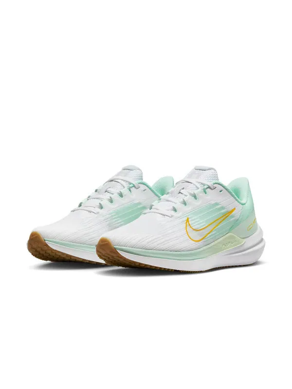 Кроссовки Air Winflo 9 Nike — изображение 3 из 4, белый/зеленый