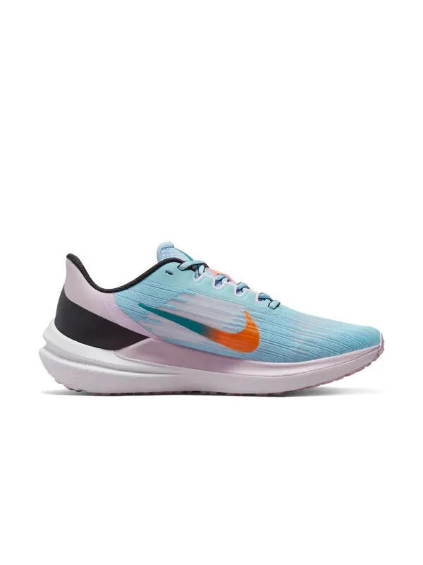 Кроссовки air winflo 9 low top розовые Nike — изображение 2 из 4, синий/розовый
