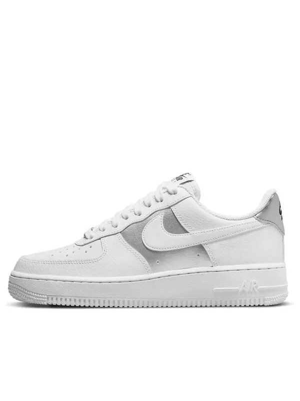 Кроссовки air force 1 '07 'white silver' Nike — изображение 1 из 4, белый/серебристый