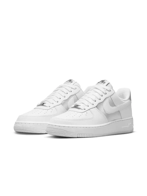 Кроссовки air force 1 '07 'white silver' Nike — изображение 3 из 4, белый/серебристый