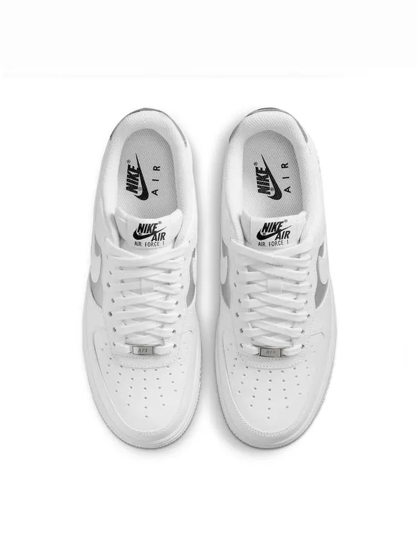 Кроссовки air force 1 '07 'white silver' Nike — изображение 4 из 4, белый/серебристый