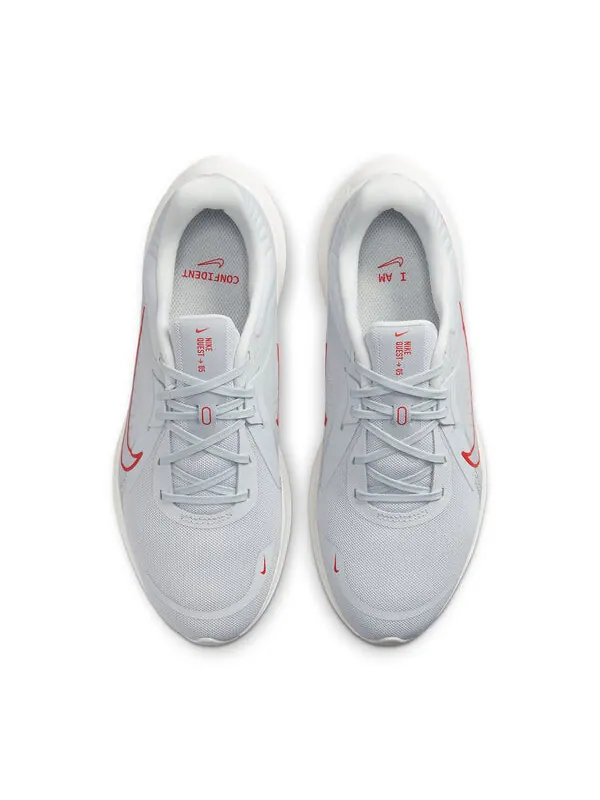 Кроссовки квест 5 Nike — изображение 4 из 4, серо-оранжевый