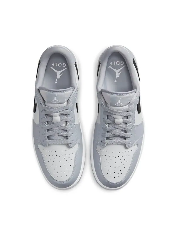 Кроссовки 1 low golf 'wolf grey' Air Jordan — изображение 4 из 4, серый/черный//белый