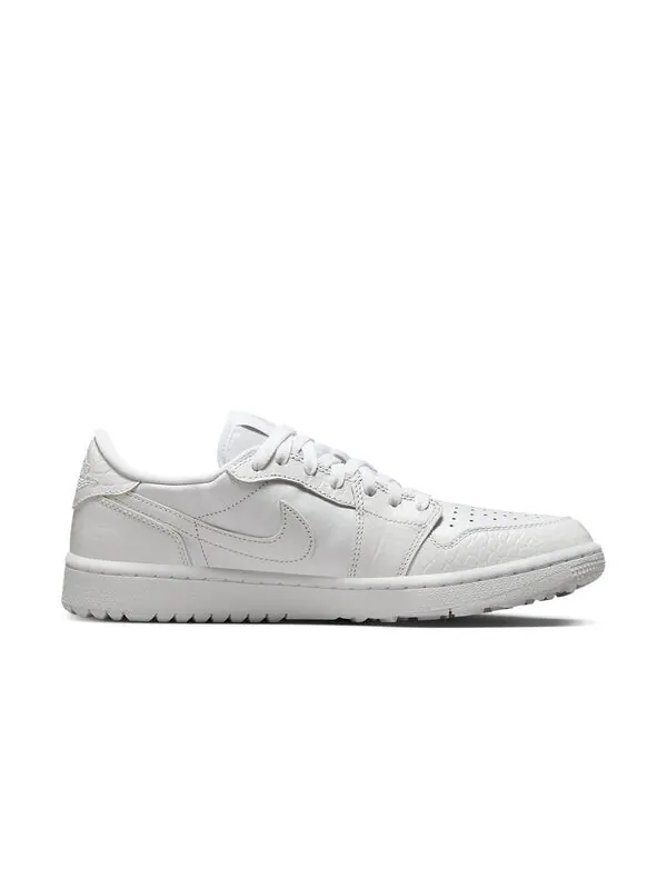 Кроссовки 1 low og golf 'white croc' Air Jordan — изображение 2 из 4, белый