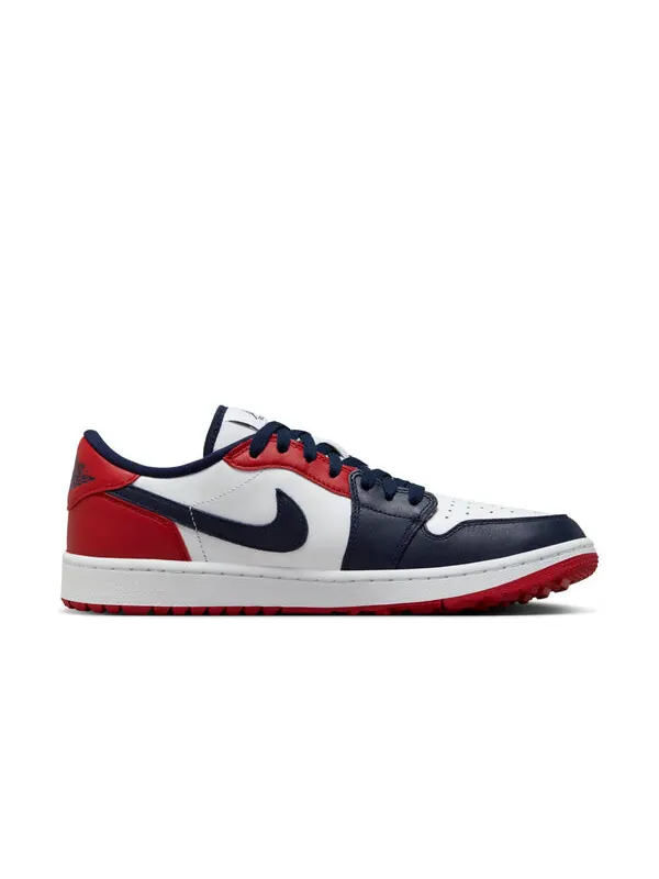 Кроссовки 1 retro low golf 'usa' Air Jordan — изображение 2 из 4, белый//красный