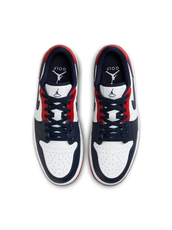 Кроссовки 1 retro low golf 'usa' Air Jordan — изображение 4 из 4, белый//красный