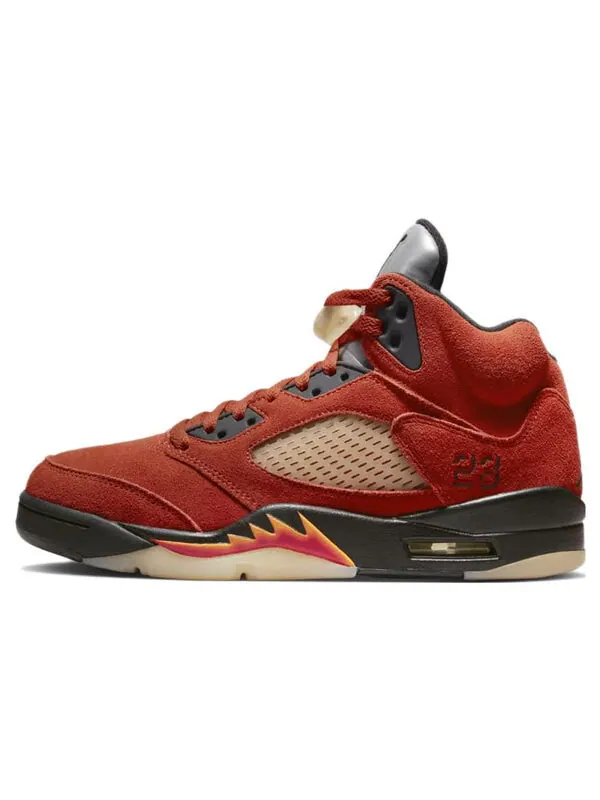 Кроссовки 5 retro 'dunk on mars' Air Jordan — изображение 2 из 4, черный-красный--яркий