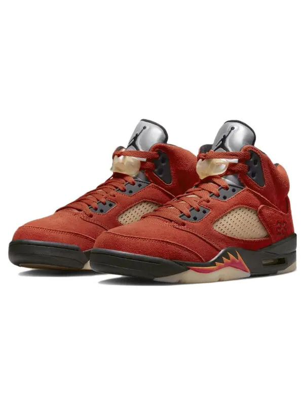 Кроссовки 5 retro 'dunk on mars' Air Jordan — изображение 4 из 4, черный-красный--яркий