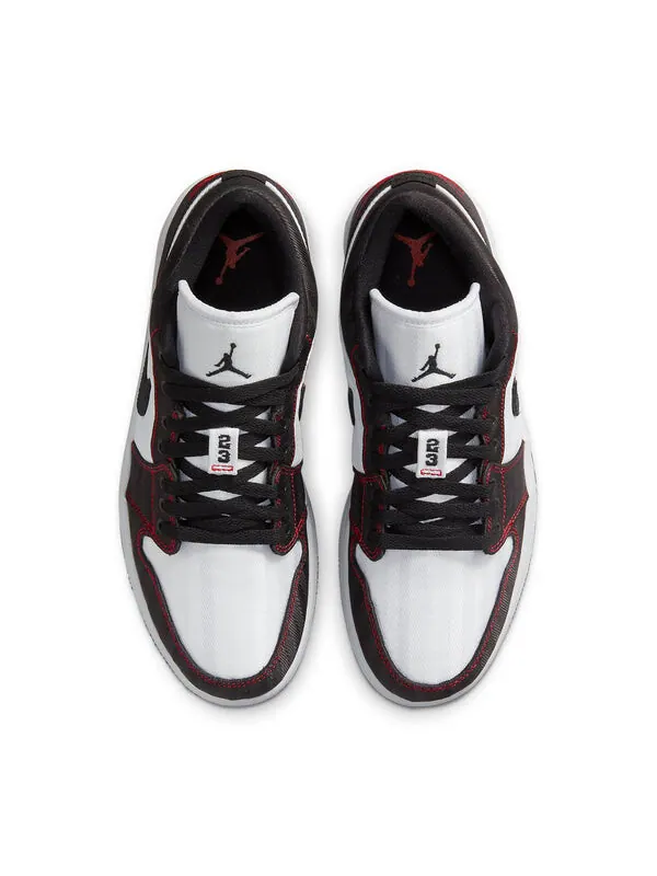 Кроссовки 1 low se утилита Air Jordan — изображение 4 из 4, белый/черный/красный