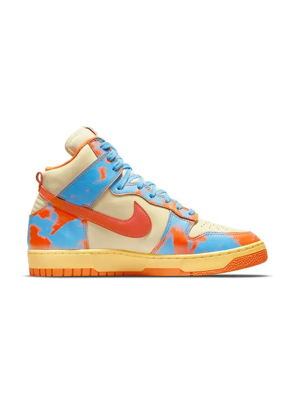 Кроссовки данки высокие 1985 Nike — изображение 2 из 4, оранжевый/синий/кремовый
