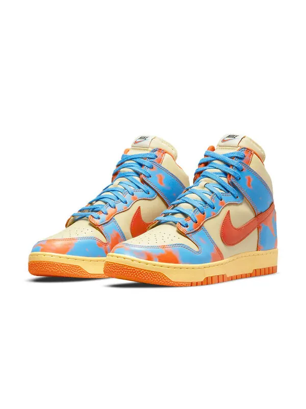 Кроссовки данки высокие 1985 Nike — изображение 3 из 4, оранжевый/синий/кремовый