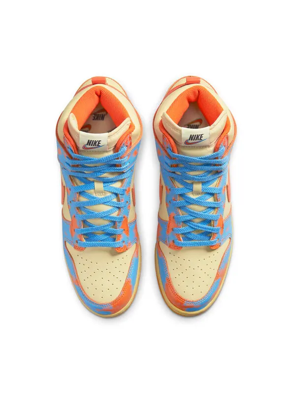 Кроссовки данки высокие 1985 Nike — изображение 4 из 4, оранжевый/синий/кремовый