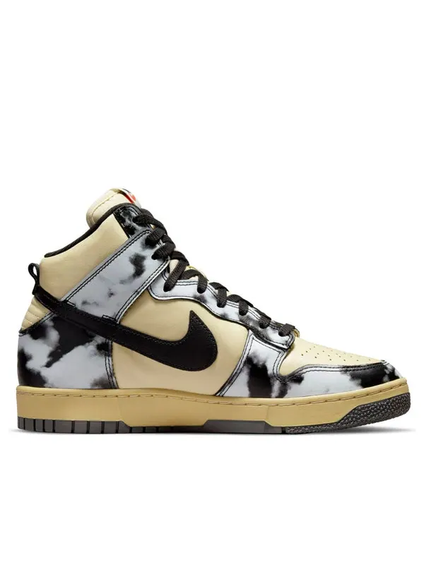 Кроссовки dunk high 1985 'black acid wash' Nike — изображение 2 из 4, черный
