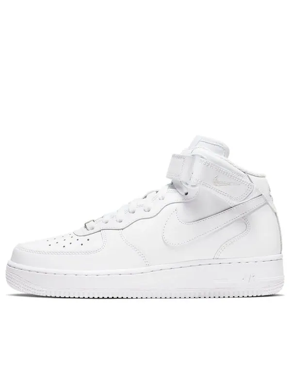 Кроссовки air force 1 '07 mid 'triple white' Nike — изображение 1 из 4, белый