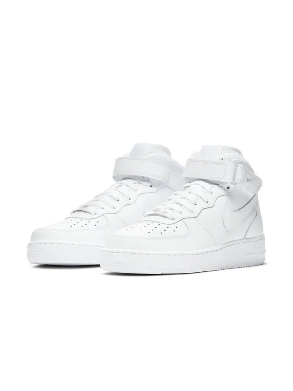 Кроссовки air force 1 '07 mid 'triple white' Nike — изображение 3 из 4, белый