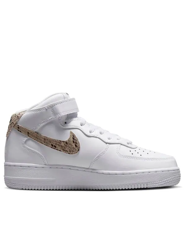 Кроссовки air force 1 '07 mid 'snakeskin swoosh' Nike — изображение 2 из 4, белый/черный