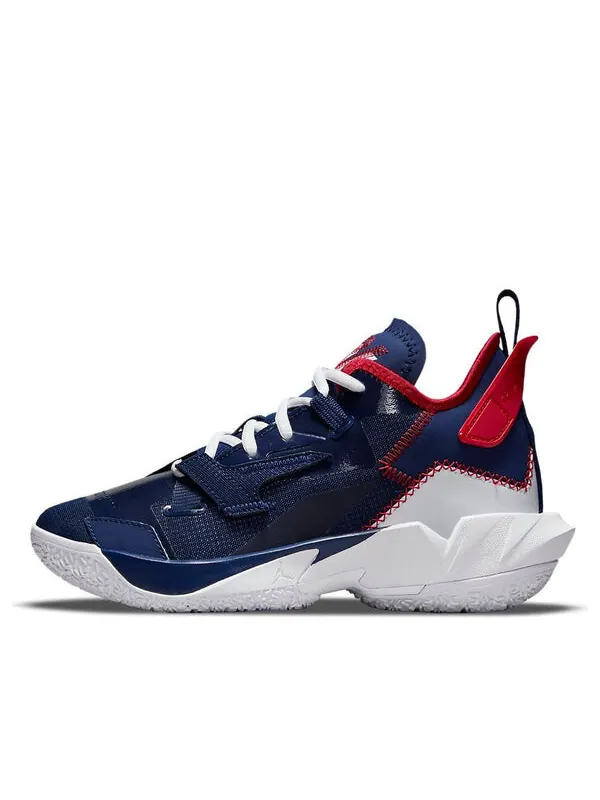 Кроссовки почему не zer0.4 Air Jordan — изображение 1 из 4, синий/красный