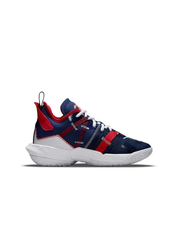 Кроссовки почему не zer0.4 Air Jordan — изображение 2 из 4, синий/красный