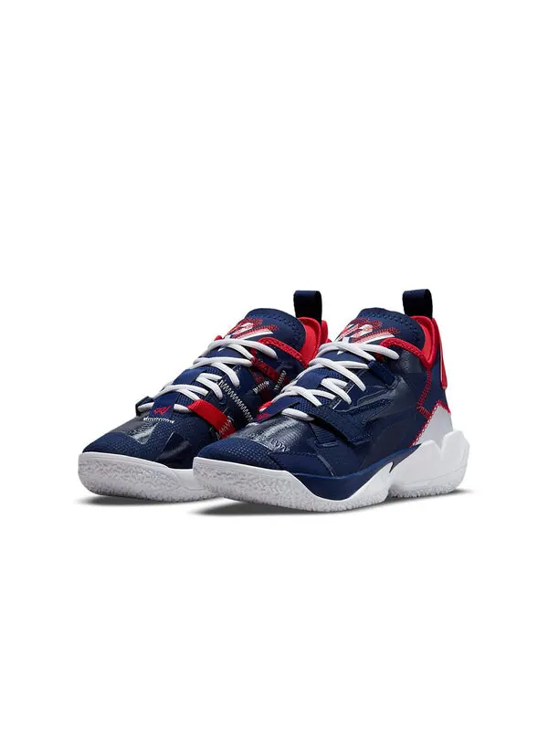 Кроссовки почему не zer0.4 Air Jordan — изображение 3 из 4, синий/красный