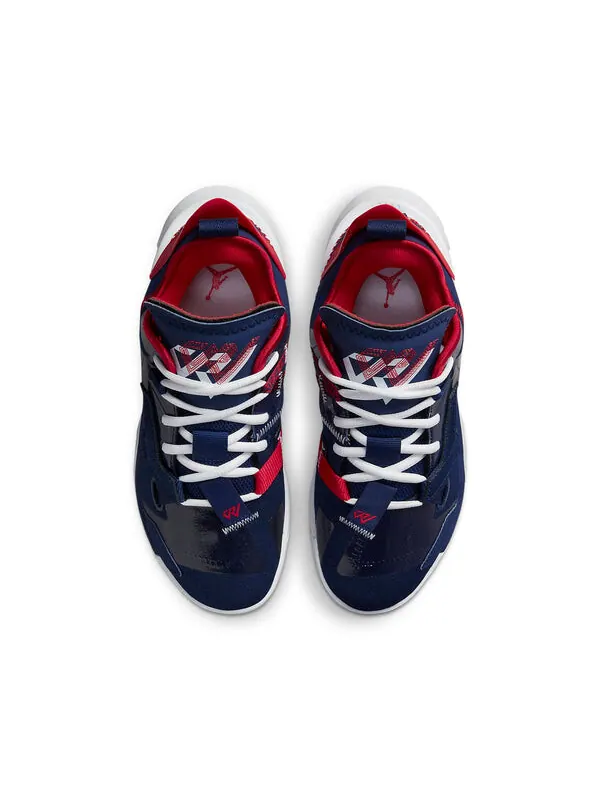Кроссовки почему не zer0.4 Air Jordan — изображение 4 из 4, синий/красный