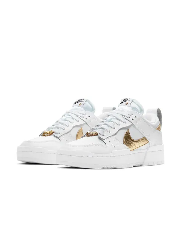 Кроссовки dunk low destroy Nike — изображение 3 из 4, белый/золотистый