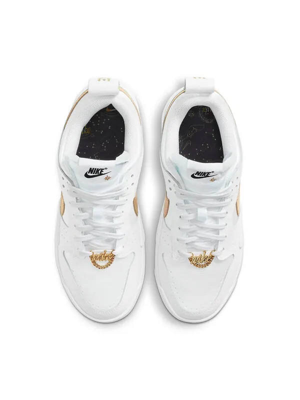 Кроссовки dunk low destroy Nike — изображение 4 из 4, белый/золотистый