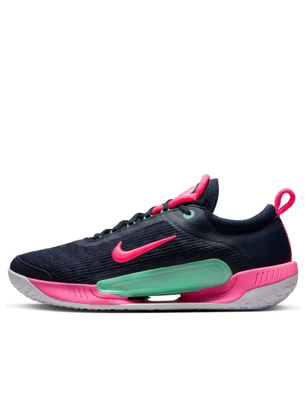 Кроссовки court zoom nxt 'obsidian hyper pink' Nike — изображение 1 из 4, зеленый/белый/розовый