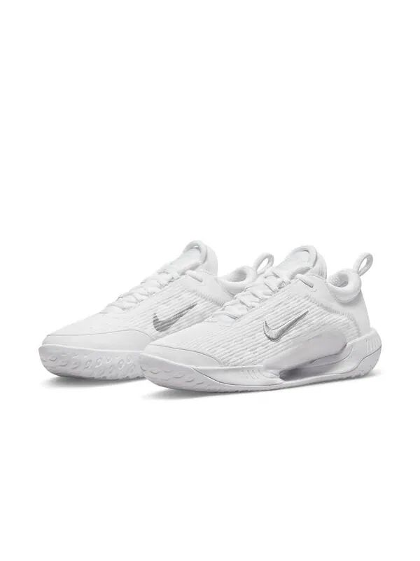 Кроссовки court zoom nxt 'white metallic silver' Nike — изображение 3 из 4, белый