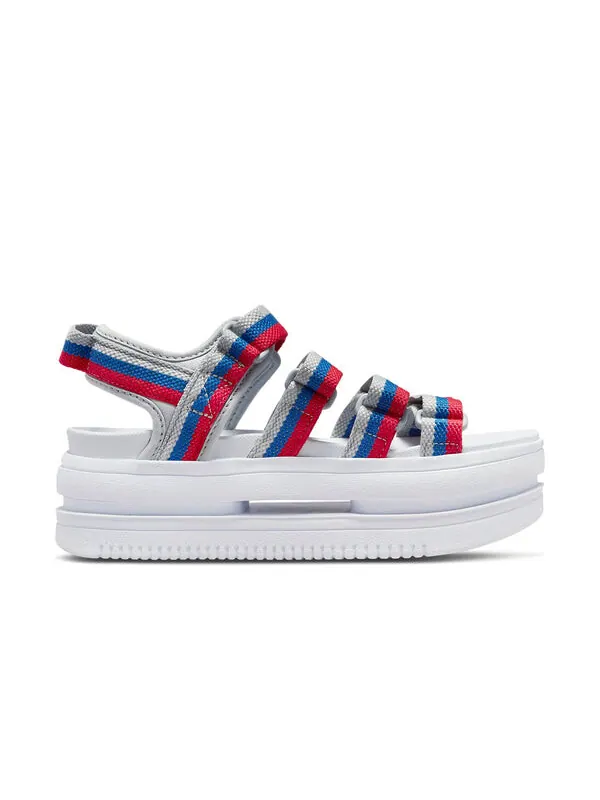 Тапочки icon classic velcro thick sole stylish sports white blue red sandals 'white blue red' Nike — изображение 2 из 4