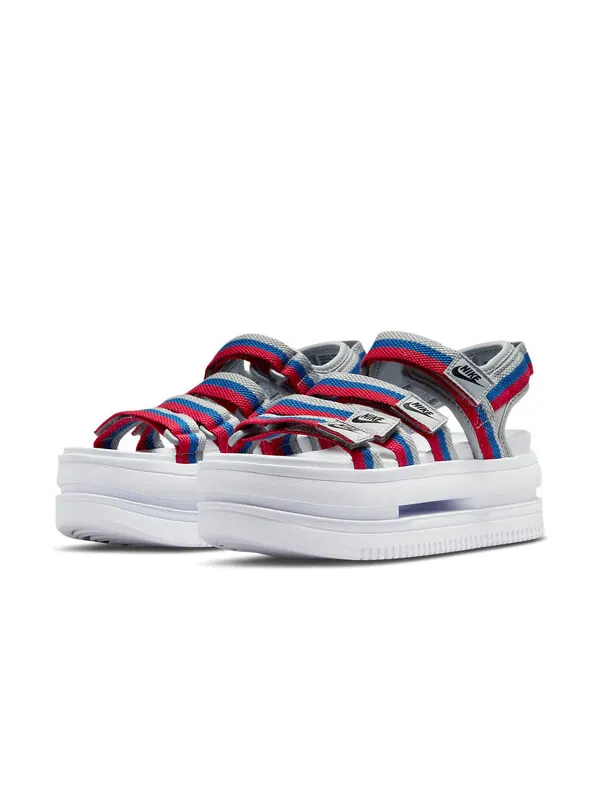 Тапочки icon classic velcro thick sole stylish sports white blue red sandals 'white blue red' Nike — изображение 3 из 4