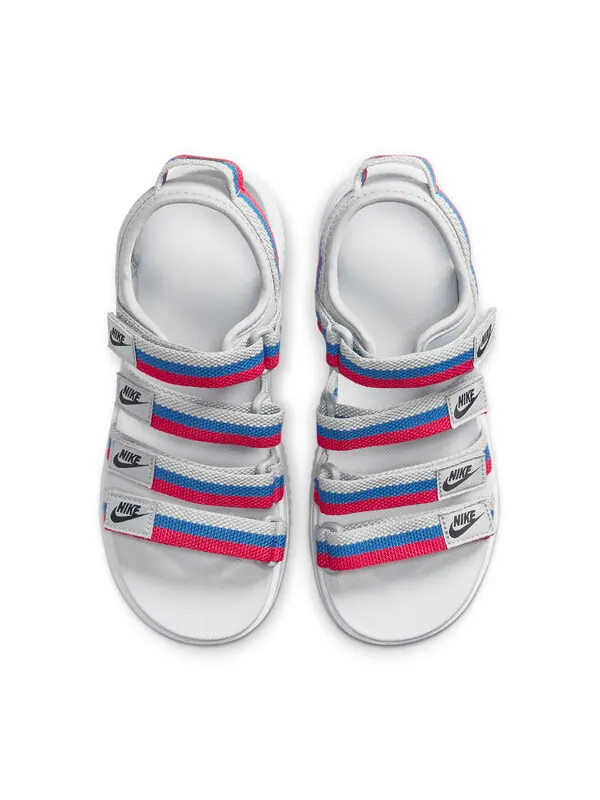 Тапочки icon classic velcro thick sole stylish sports white blue red sandals 'white blue red' Nike — изображение 4 из 4