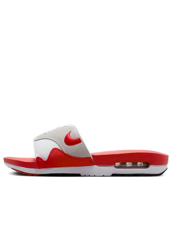 Тапочки air max 1 slide 'white university red' Nike — изображение 1 из 1