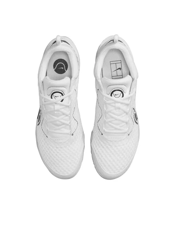 Кроссовки court zoom pro tennis shoes 'white black' Nike — изображение 4 из 4, белый/черный