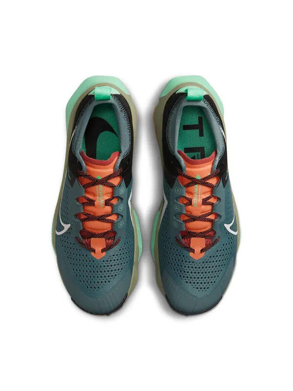 Кроссовки zoomx zegama Nike — изображение 4 из 4, зеленый/черный/оранжевый